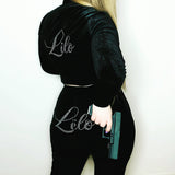 Lilo velour tracksuit set